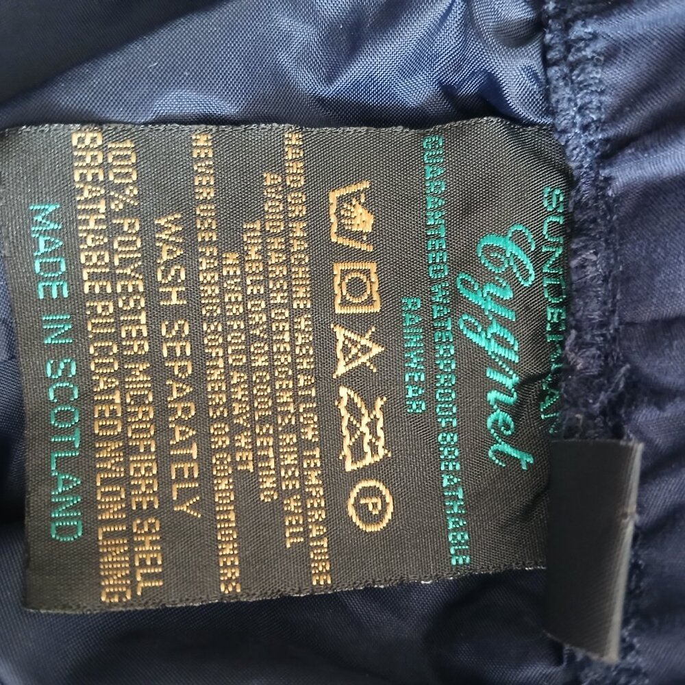 Sunderland of Scotland Women's Cygnet Rain Suit Navy Golf Fish Track Breathes - Picture 10 of 12